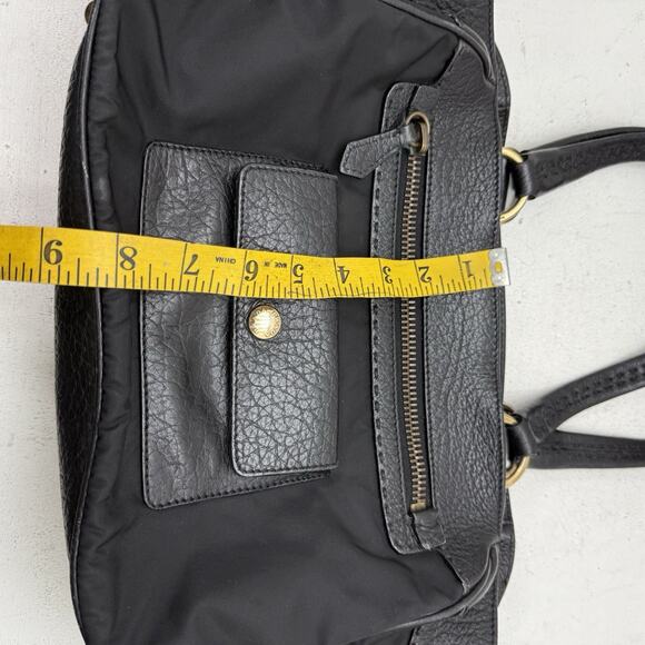 Vintage PRADA Black Tessuto Nylon Vitello Leather Trim Shoulder Tote Bag Y2K - Picture 12 of 16